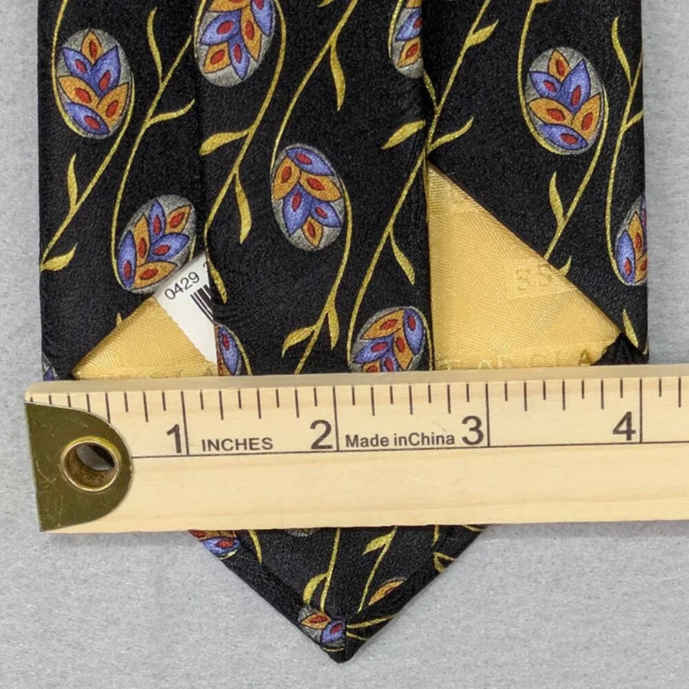 Robert Talbott Best of Class Nordstrom Silk Mens Neck Tie Black Heritage Classic